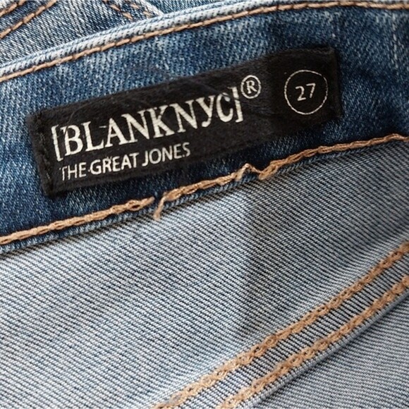 Blank NYC The Great Jones High Rise Skinny Jeans Blue Light Wash Denim Size 27 - Picture 8 of 9